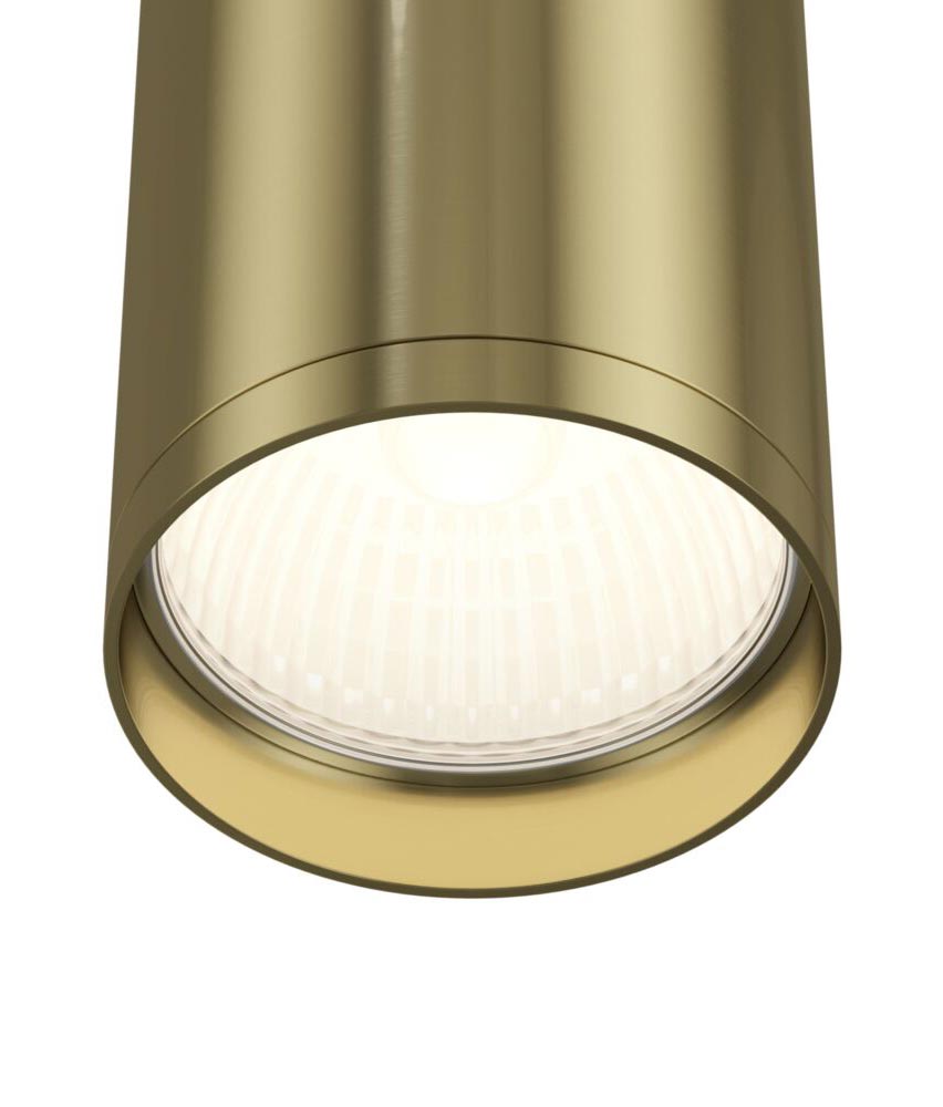 Goldglänzende Lampe Ø 5 cm FOCUS S - Details