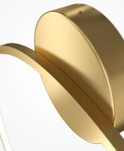 HALO LED große Wandleuchte Ø 80 cm messingfarben - Details