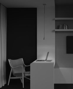 Lampe weiß Ø 75 mm ARROW - Umgebung