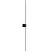PARS LED schwarz-goldene Wandleuchte