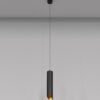 Schwarz-goldene Designlampe Ø 6 cm LIPARI