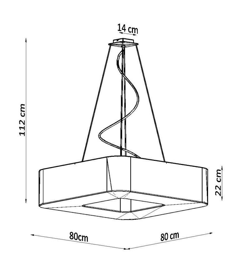 Lampe 80 cm URANO - Masse