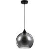 Schwarze Lampe mit Tröpfcheneffekt Ø 25 cm BERGEN