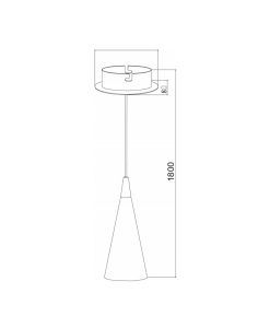 Lampe Ø 8 cm NEVILL - Masse