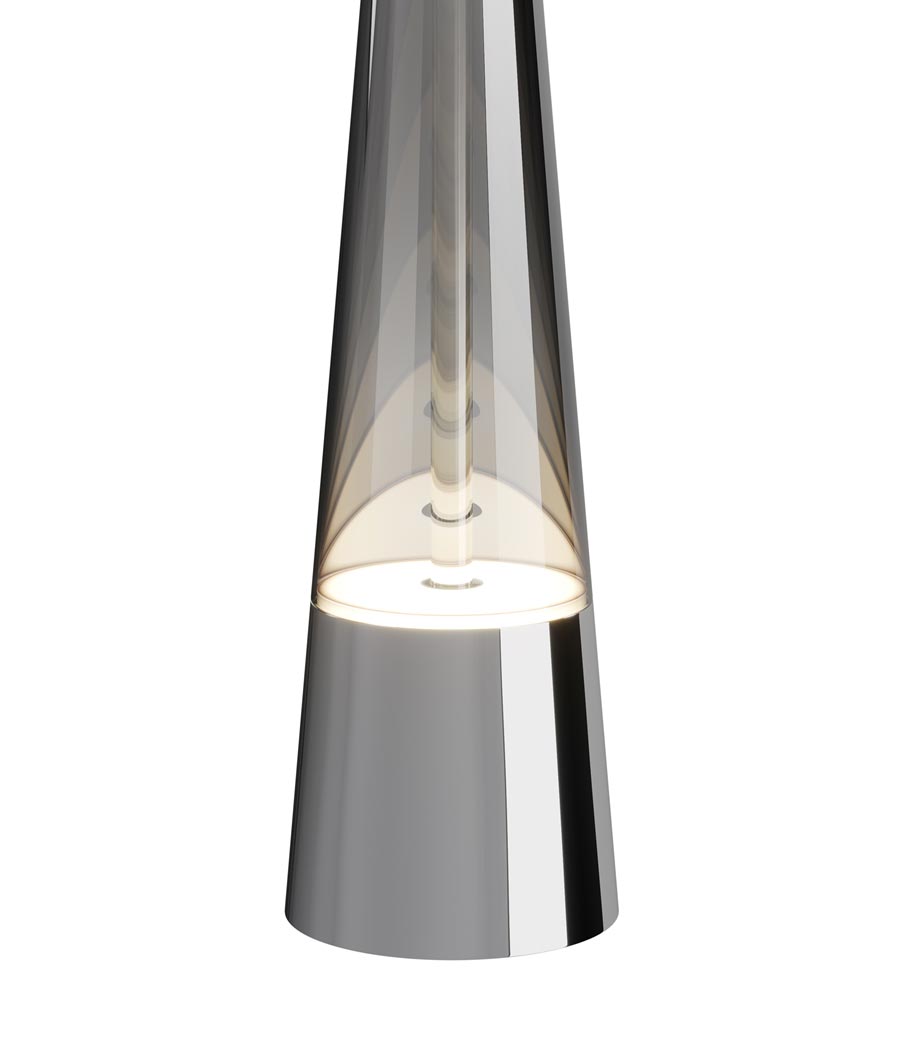 SINTESI LED Chrom- und Glasleuchte - Details