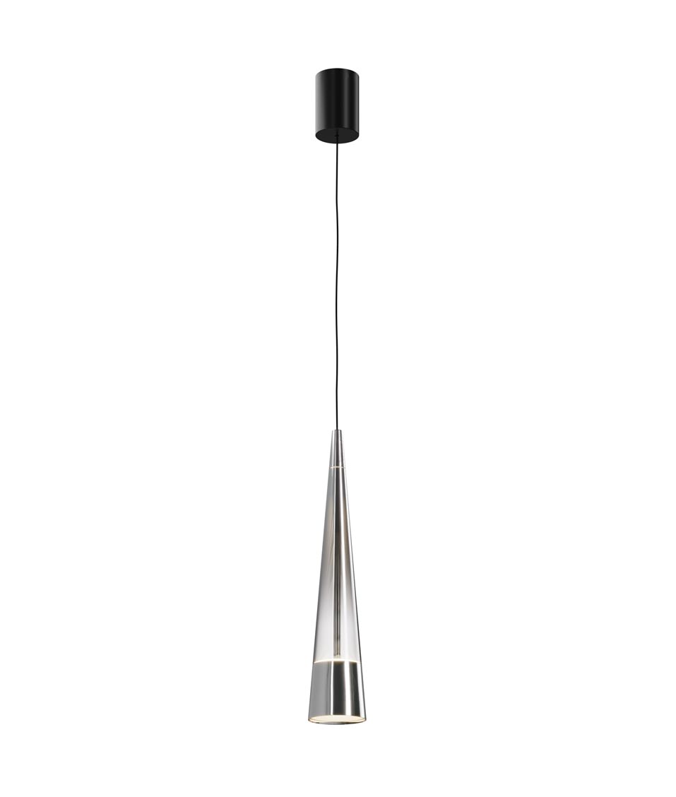 SINTESI LED Chrom- und Glasleuchte