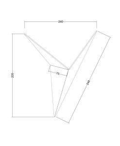 TRAME LED moderne Wandleuchte - Masse