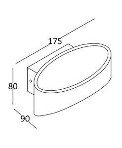 TRAME LED Wandleuchte -Masse