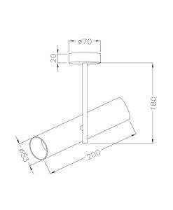 Verstellbare Lampe ELTI - Masse
