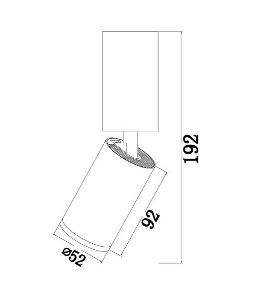 Lampe Ø 5 cm FOCUS S - Masse