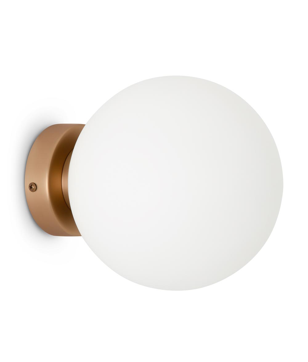Wandleuchte Gold Ø 18 cm BASIC FORM