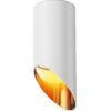 Weiß-goldene Lampe Ø 6 cm LIPARI