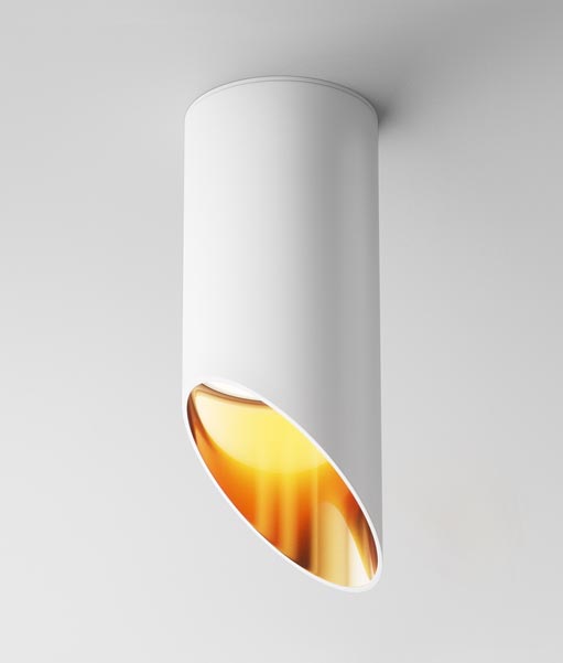 Weiß-goldene Lampe Ø 6 cm LIPARI - Details