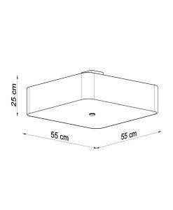 Deckenlampe 55 cm LOKKO - Masse
