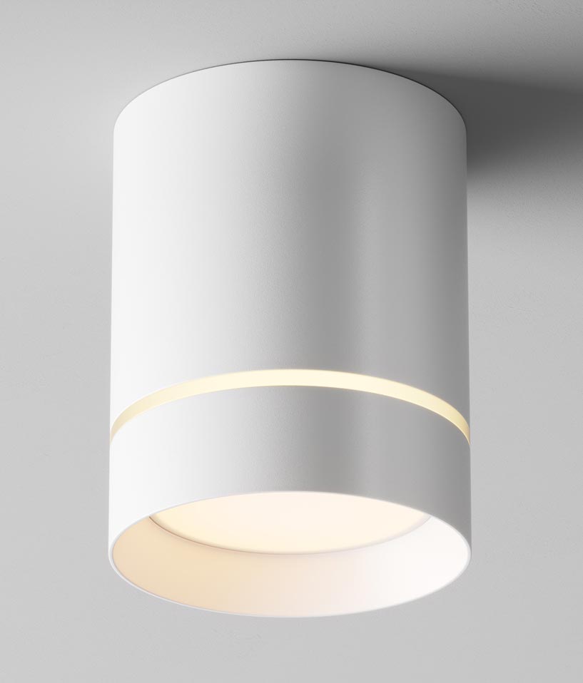 Weiße Lampe Ø 79 mm ORLO LED 2
