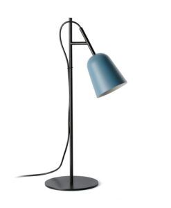 Blaue und schwarze Tischlampe STUDIO