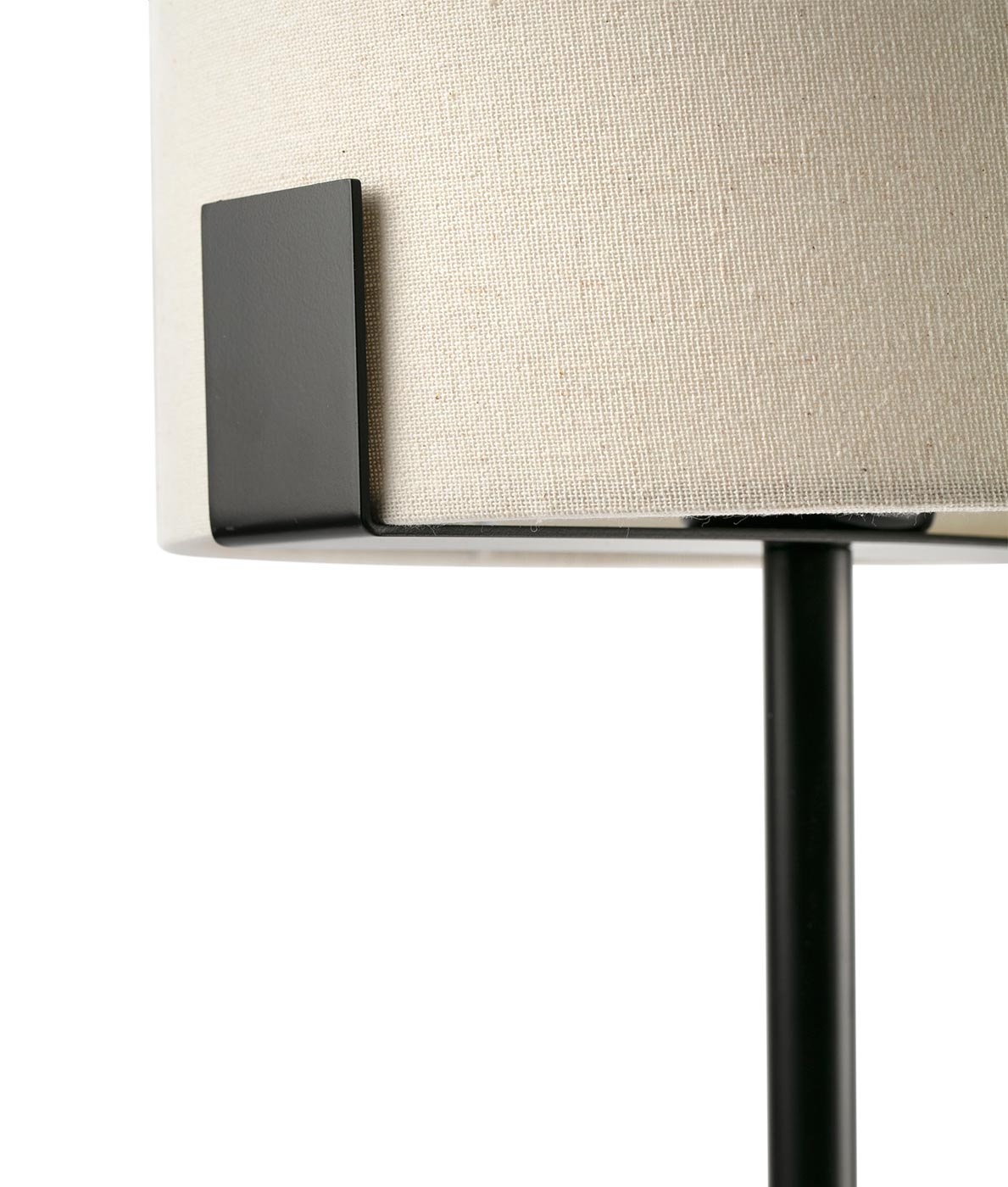 NILA schwarze und cremefarbene Tischlampe - Details