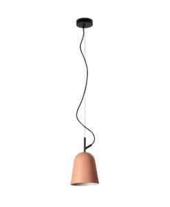 Rosa und schwarze Pendelleuchte Ø16 cm STUDIO