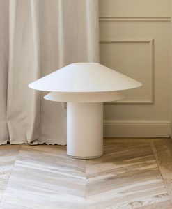 SHAN große Tischlampe in Weiß und Beige - Umgebung 3