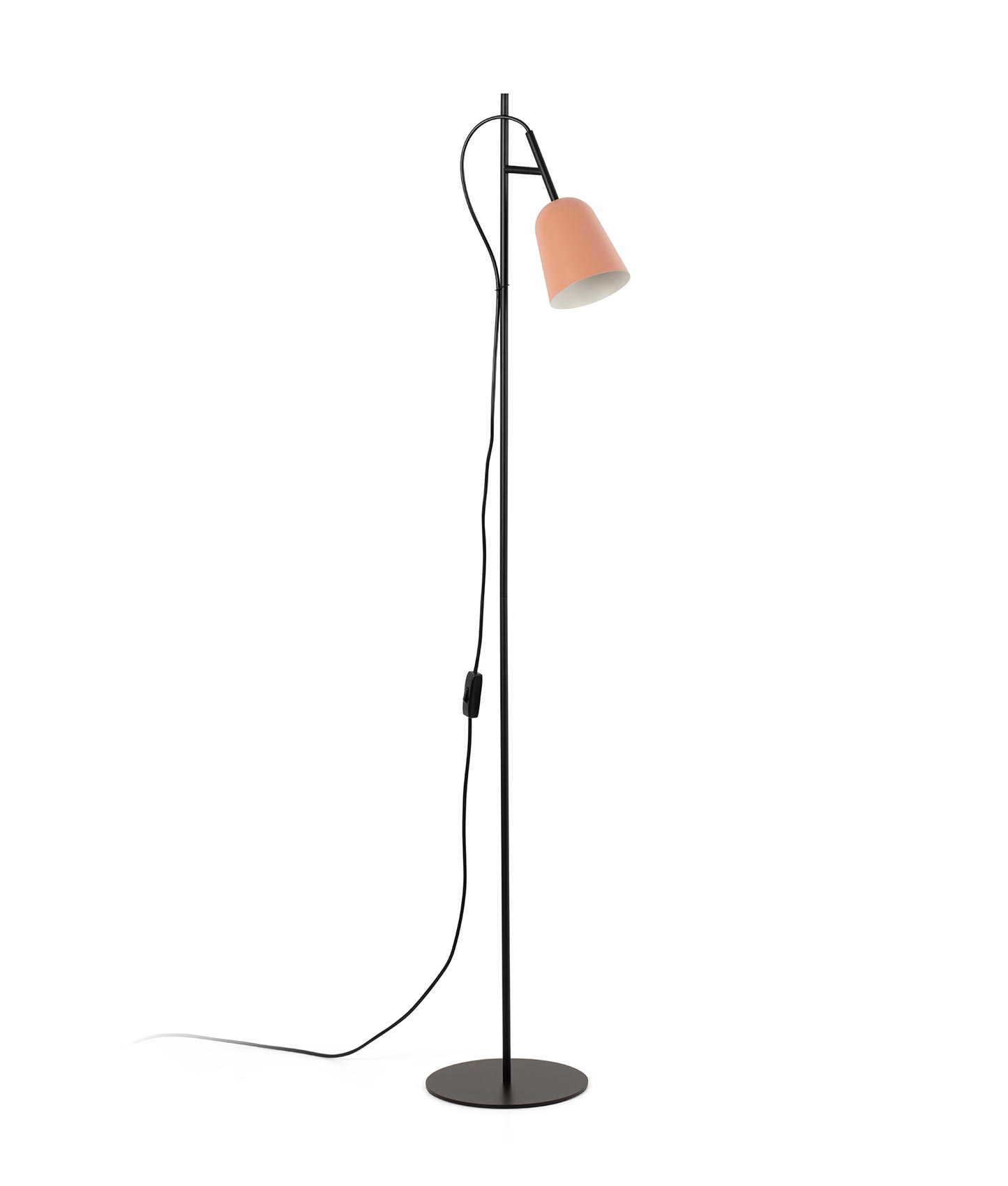 Stehleuchte STUDIO in Rosa und Schwarz