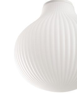 Weiße und opale Pendelleuchte Ø40 cm ISABELLE - Details