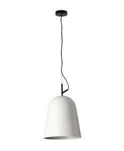 Weiße und schwarze Pendelleuchte Ø29 cm STUDIO