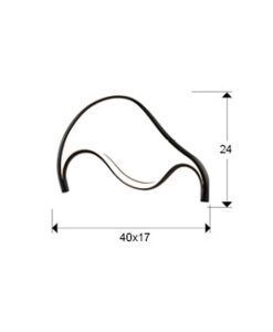 DANZA LED-Tischlampe, sandgestrahlt, mattschwarz - Masse