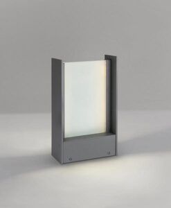 Dunkelgraue Kennleuchte, Höhe 30 cm, MATIA LED