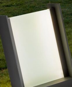 Dunkelgraue Kennleuchte, Höhe 30 cm, MATIA LED - Details