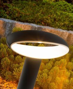 Dunkelgraue Kennleuchte, Höhe 30 cm, VILO LED - details