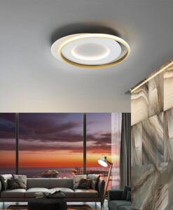 Lampe weißem und goldenem 50 cm LIMBOS LED - Umgebung