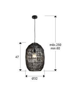 Pendelleuchten Ø 32 cm TIZNE - Masse