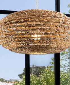 Rattan-Pendelleuchte Ø 60 cm NANA - Details