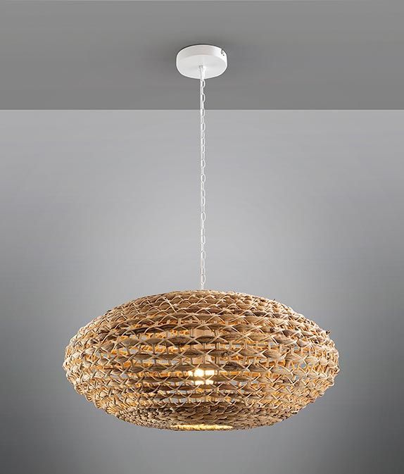 Rattan-Pendelleuchte Ø 60 cm NANA