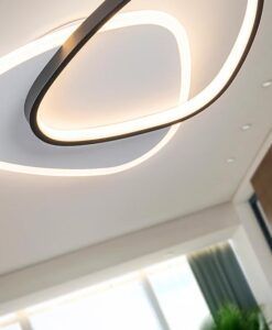 ROMO LED schwarz-weiße Deckenleuchte oder Wandleuchte - Details
