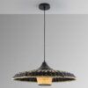 Schwarz-beige Lampe Ø 60 cm FIJI