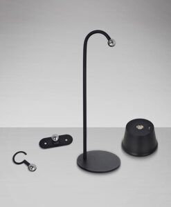Schwarze Tischleuchte 34 cm Höhe CUCO LED - Details