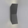 Wandleuchte 2 dunkelgraue Lichter Höhe 24 cm KEOPS LED