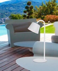 Weiße Tischleuchte 34 cm Höhe CUCO LED - Umgebung 3