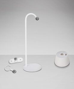 Weiße Tischleuchte 34 cm Höhe CUCO LED 3
