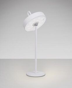Weiße Tischleuchte 35 cm Höhe GONG LED
