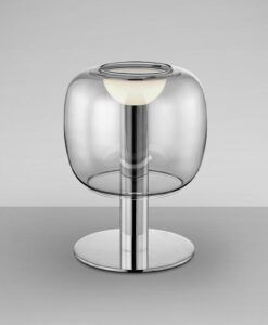 Chrom-Tischleuchte H 20 cm Ø 15 cm ICON LED