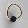 Mattschwarze Wandleuchte 40 cm OPALIS LED
