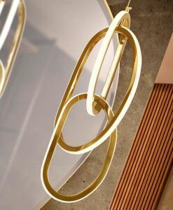 NEXO LED goldene Pendelleuchte - Details
