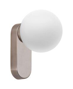 Badezimmer-Wandleuchte aus mattem Nickel MABE 6W 3000K