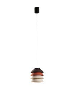 Beige-braun-orangefarbene Außenleuchte Ø 18 cm TOBA - 2