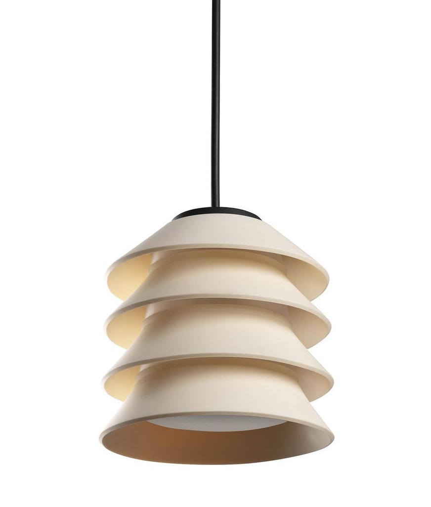 Beigefarbene Außenleuchte Ø 18 cm TOBA