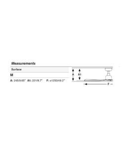 Deckenventilator MARINE M weiß und Eiche Ø 125 cm - 3