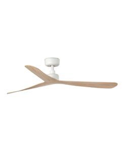 Deckenventilator ROCKER M in Weiß und Esche Ø 132 cm