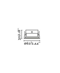 Einbauleuchte weiß Ø 6 cm KIVI LED 7W 3000K - 3
